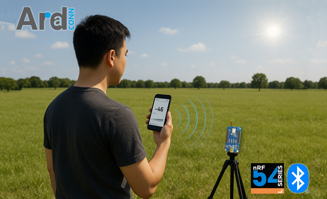 From the data, a truth emerges: The MN54L-C15 Chip Antenna's communication distance increases by 22% when oriented correctly!  Arad MN54L (Nordic nRF54L15 module) Transmission Range Takes a Leap Forward